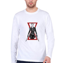 Load image into Gallery viewer, Black Widow Full Sleeves T-Shirt for Men-White-Ektarfa.online
