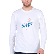 Load image into Gallery viewer, Los Angeles Dodgers Full Sleeves T-Shirt for Men-White-Ektarfa.online
