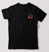 Load image into Gallery viewer, BSF Army T-Shirt for Men-S(38 Inches)-Black-Ektarfa.online
