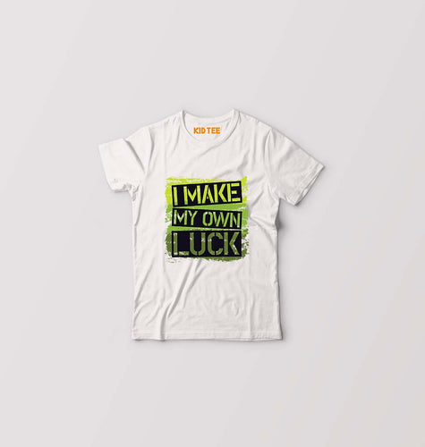Luck Kids T-Shirt for Boy/Girl-White-Ektarfa.online