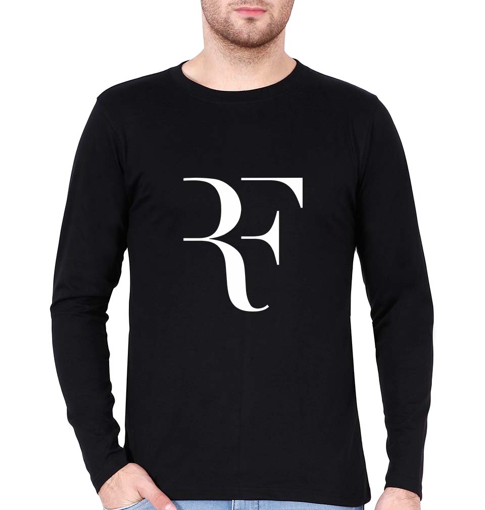 Roger Federer_RF Full Sleeves T-Shirt for Men-Black-Ektarfa.online