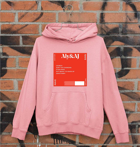 Aly & AJ Unisex Hoodie for Men/Women-Light Baby Pink-Ektarfa.online