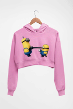 Load image into Gallery viewer, Minion Crop HOODIE FOR WOMEN-Light Baby Pink-Ektarfa.online
