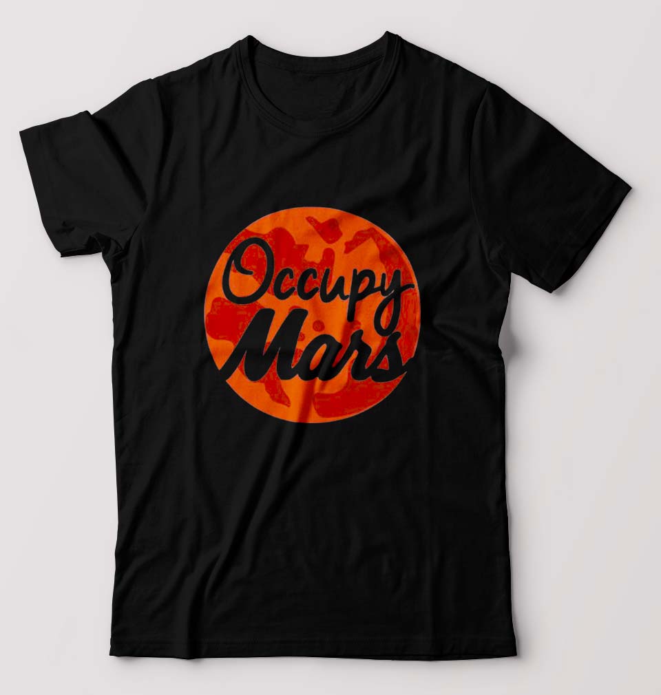 Occupy Mars Elon Musk T-Shirt for Men-Black-Ektarfa.online