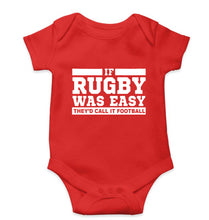 Load image into Gallery viewer, Rugby Kids Romper For Baby Boy/Girl-0-5 Months(18 Inches)-Red-Ektarfa.online
