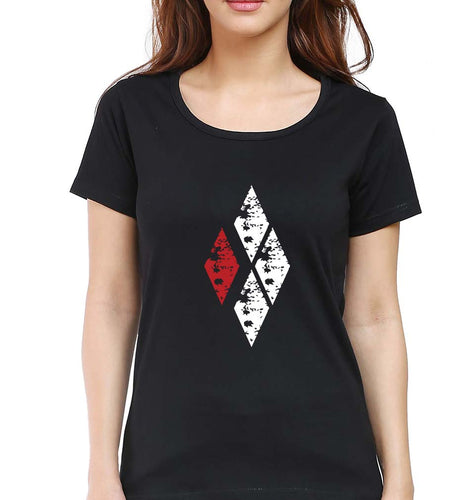 Harley Quinn T-Shirt for Women-Black-Ektarfa.online