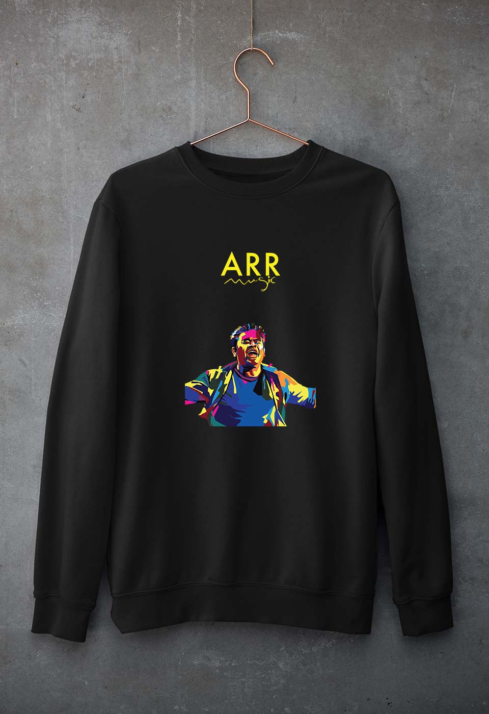 A. R. Rahman Unisex Sweatshirt for Men/Women-Black-Ektarfa.online