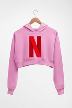 Load image into Gallery viewer, Netflix Crop HOODIE FOR WOMEN-Light baby pink-Ektarfa.online
