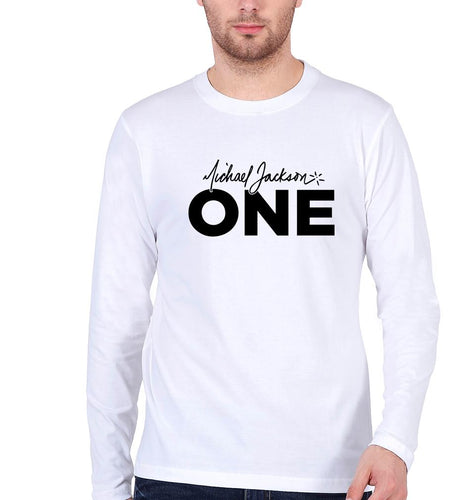 Michael Jackson Full Sleeves T-Shirt for Men-White-Ektarfa.online