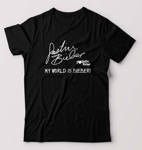 Justin Bieber T-Shirt for Men-Black-Ektarfa.online