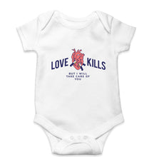 Load image into Gallery viewer, Love Kills Kids Romper For Baby Boy/Girl-0-5 Months(18 Inches)-White-Ektarfa.online
