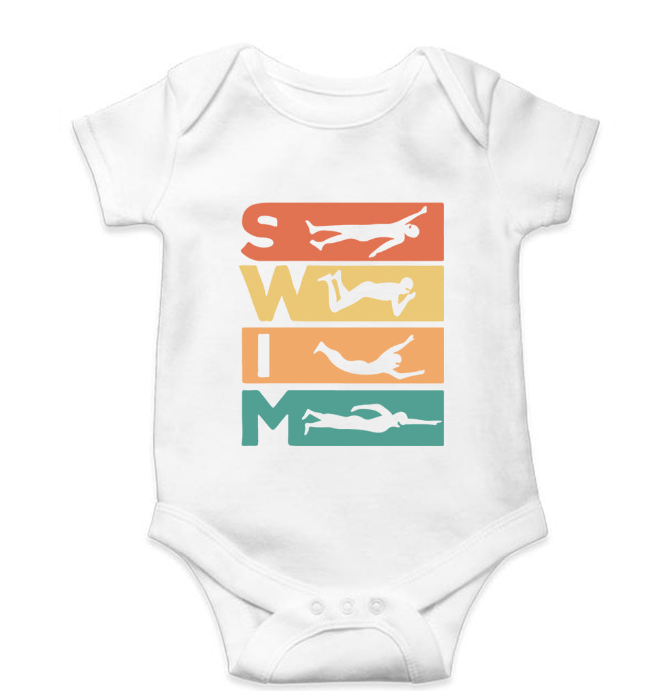 Swimming Kids Romper For Baby Boy/Girl-White-Ektarfa.online