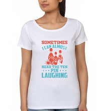Load image into Gallery viewer, Bowling T-Shirt for Women-White-Ektarfa.online
