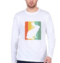 Load image into Gallery viewer, Rabbit Bunny Full Sleeves T-Shirt for Men-White-Ektarfa.online
