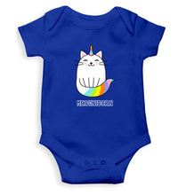 Load image into Gallery viewer, MEOWNICORN Kids Romper For Baby Boy/Girl-0-5 Months(18 Inches)-Royal Blue-Ektarfa.online
