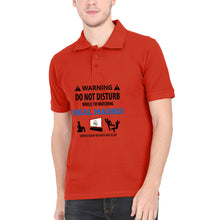 Load image into Gallery viewer, Warning Real Madrid Polo T-Shirt for Men-Red-Ektarfa.online
