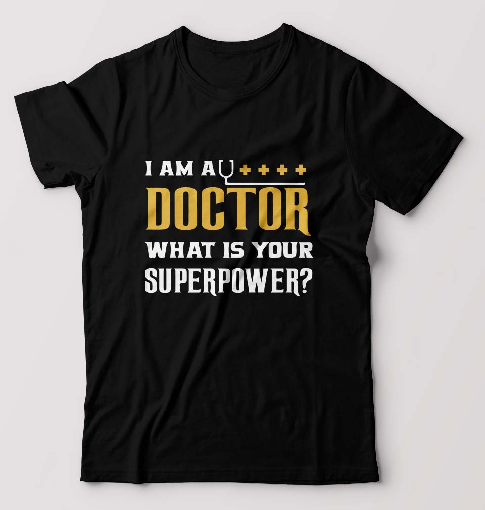 Doctor T-Shirt for Men-Black-Ektarfa.online