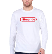 Load image into Gallery viewer, Nintendo Full Sleeves T-Shirt for Men-White-Ektarfa.online
