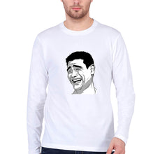 Load image into Gallery viewer, Yao Ming Face(Bitch Please) Full Sleeves T-Shirt for Men-White-Ektarfa.online
