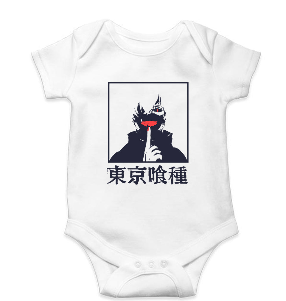 Tokyo Ghoul Kids Romper For Baby Boy/Girl-0-5 Months(18 Inches)-White-Ektarfa.online