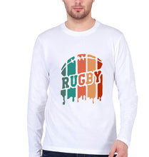 Load image into Gallery viewer, Rugby Dad Full Sleeves T-Shirt for Men-White-Ektarfa.online
