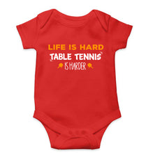 Load image into Gallery viewer, Table Tennis (TT) DNA Kids Romper For Baby Boy/Girl-0-5 Months(18 Inches)-Red-Ektarfa.online
