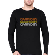 Load image into Gallery viewer, Carrom Full Sleeves T-Shirt for Men-Black-Ektarfa.online
