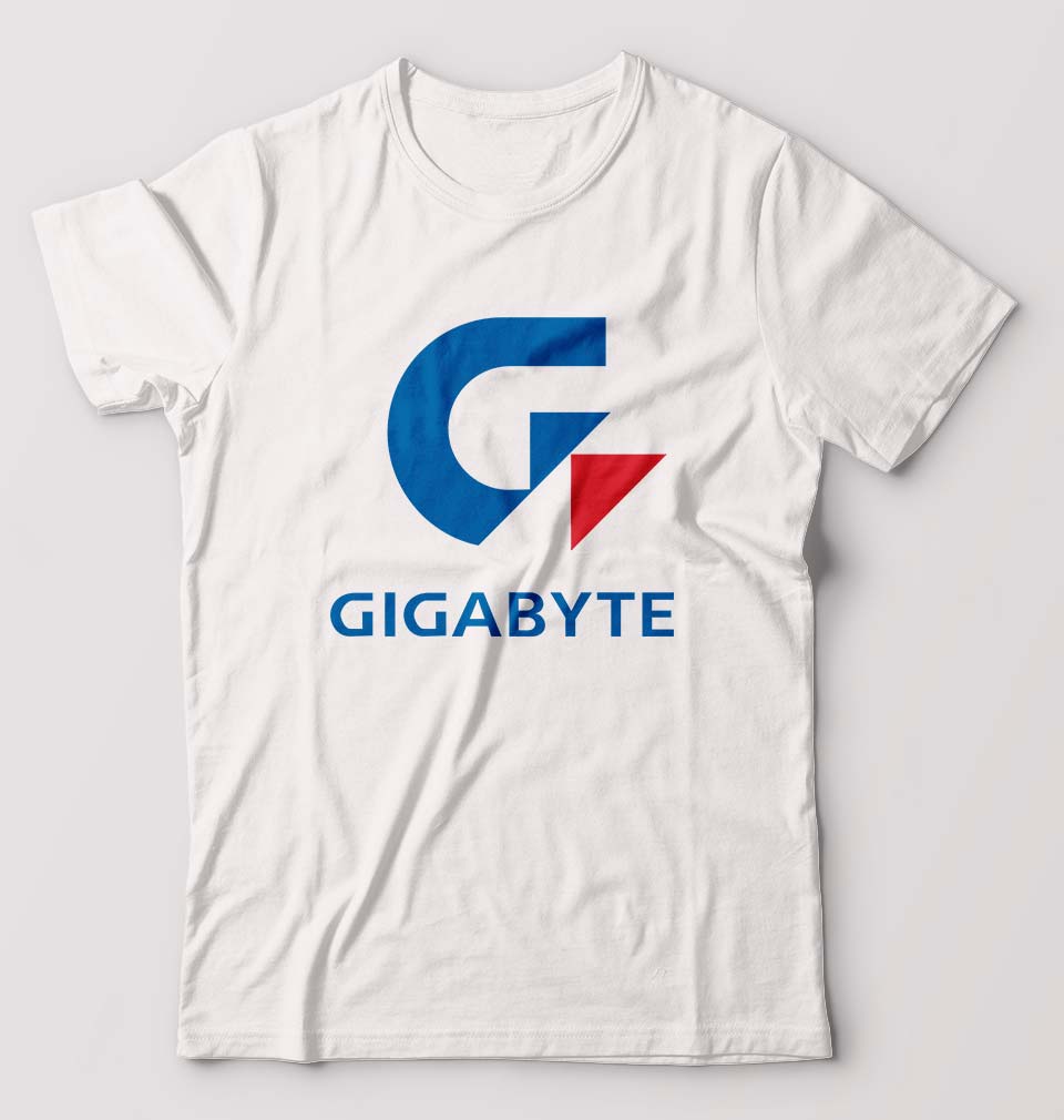 Gigabyte T-Shirt for Men-White-Ektarfa.online