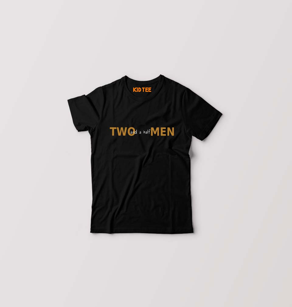 Two and a Half Men Kids T-Shirt for Boy/Girl-Black-Ektarfa.online