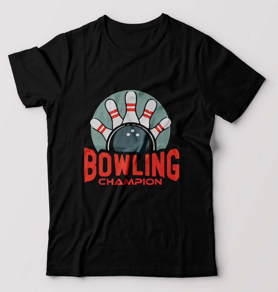 Bowling Champion T-Shirt for Men-Black-Ektarfa.online