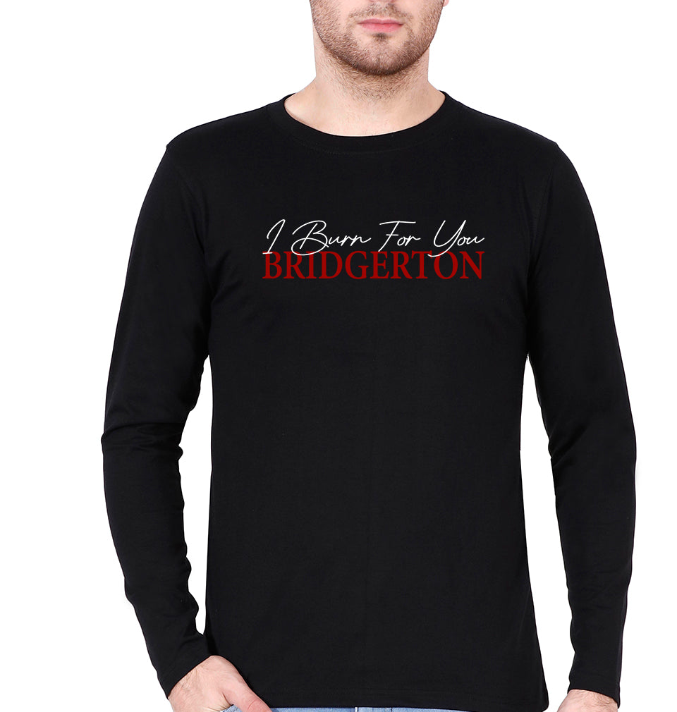 Bridgerton Full Sleeves T-Shirt for Men-Black-Ektarfa.online