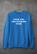 Load image into Gallery viewer, Funny Fuck Unisex Sweatshirt for Men/Women-S(40 Inches)-Royal Blue-Ektarfa.online

