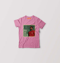 Load image into Gallery viewer, Eusébio Kids T-Shirt for Boy/Girl-Pink-Ektarfa.online
