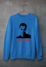Load image into Gallery viewer, Sheldon Cooper That&#39;s My Spot Unisex Sweatshirt for Men/Women-S(40 Inches)-Royal Blue-Ektarfa.online
