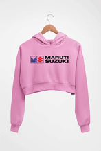 Load image into Gallery viewer, Maruti-Suzuki Crop HOODIE FOR WOMEN-Light Baby Pink-Ektarfa.online

