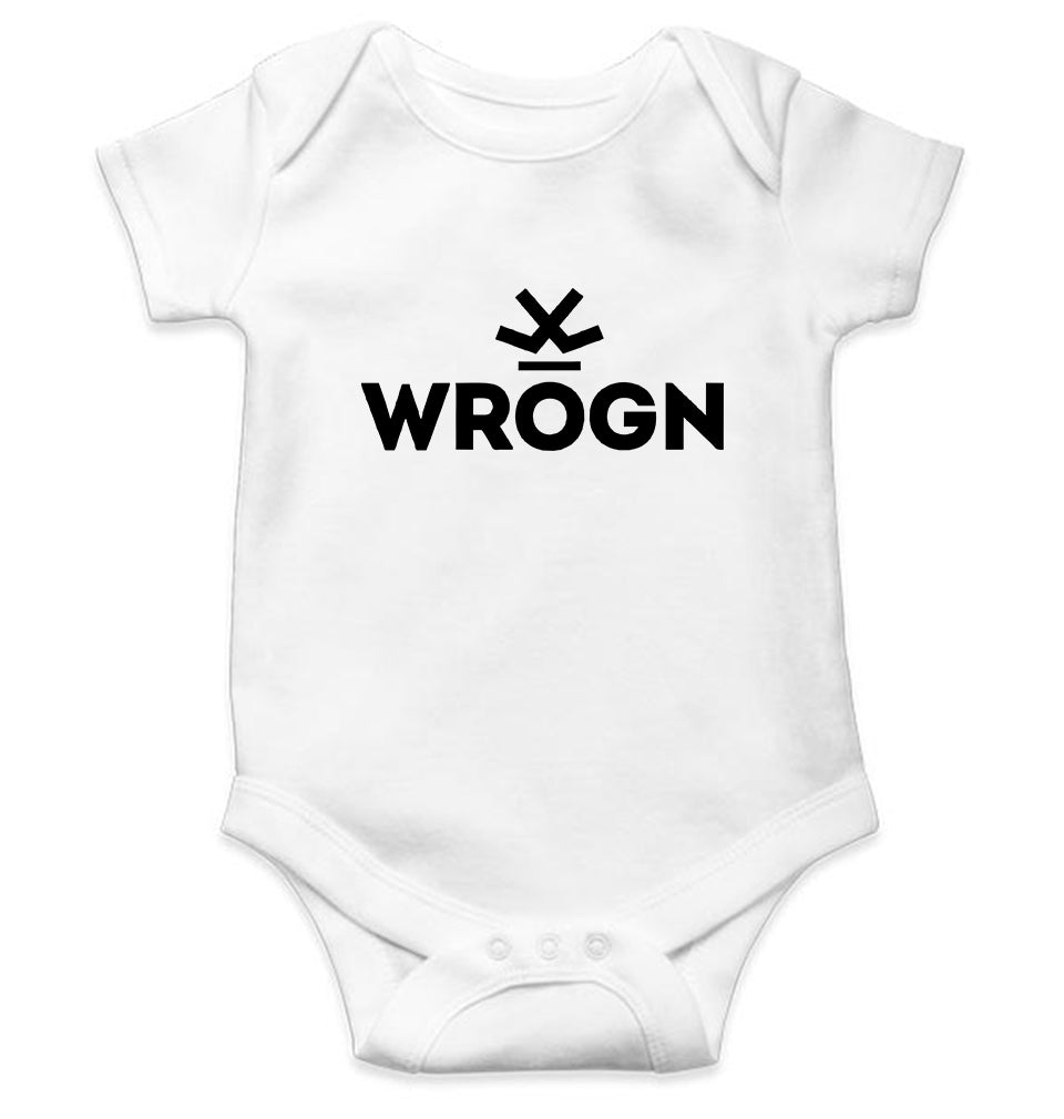 Wrong Kids Romper For Baby Boy/Girl-0-5 Months(18 Inches)-White-Ektarfa.online