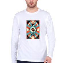Load image into Gallery viewer, Psychedelic Peace and Love Full Sleeves T-Shirt for Men-White-Ektarfa.online
