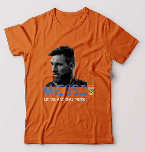 Lionel Messi T-Shirt for Men-Orange-Ektarfa.online