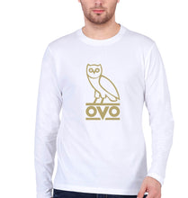 Load image into Gallery viewer, OVO Full Sleeves T-Shirt for Men-White-Ektarfa.online

