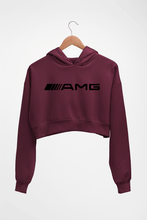 Load image into Gallery viewer, AMG Crop HOODIE FOR WOMEN-Maroon-Ektarfa.online
