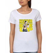 Load image into Gallery viewer, John Cena WWE T-Shirt for Women-XS(32 Inches)-White-Ektarfa.online
