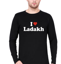 Load image into Gallery viewer, I Love Ladakh Full Sleeves T-Shirt for Men-Black-Ektarfa.online
