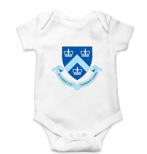 Columbia University Kids Romper Kids Romper For Baby Boy/Girl-0-5 Months(18 Inches)-White-Ektarfa.online