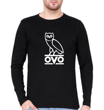 Load image into Gallery viewer, OVO Full Sleeves T-Shirt for Men-Black-Ektarfa.online
