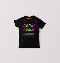Load image into Gallery viewer, Drink Alcoholic Kids T-Shirt for Boy/Girl-Black-Ektarfa.online
