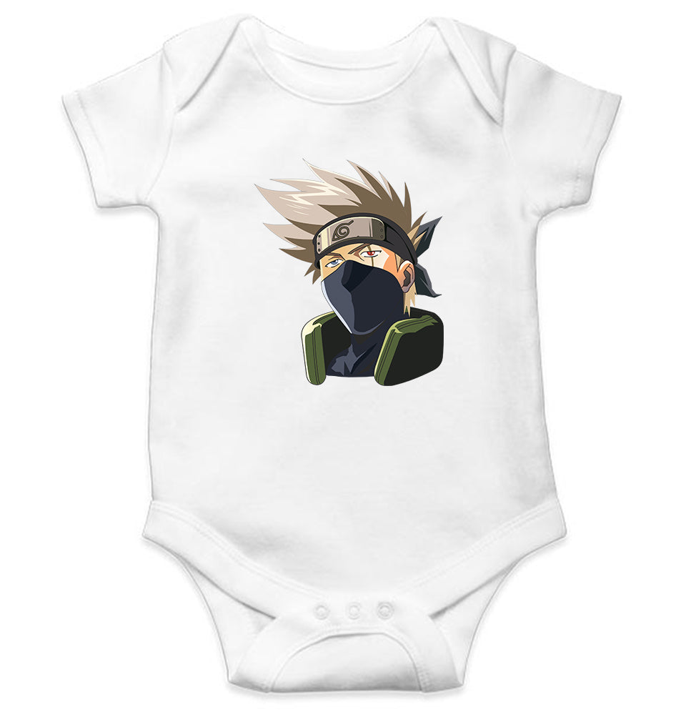 Hatake Kakashi Kids Romper Kids Romper For Baby Boy/Girl-0-5 Months(18 Inches)-White-Ektarfa.online