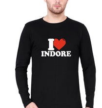 Load image into Gallery viewer, I Love Indore T Full Sleeves T-Shirt for Men-Black-Ektarfa.online
