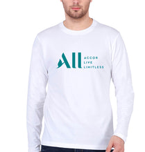 Load image into Gallery viewer, ACCOR LIVE LIMITLESS (ALL) Full Sleeves T-Shirt for Men-White-Ektarfa.online
