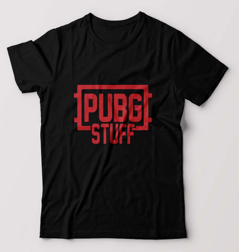 PUBG Stuff T-Shirt for Men-Black-Ektarfa.online