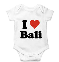 Load image into Gallery viewer, I Love Bali Kids Romper For Baby Boy/Girl-0-5 Months(18 Inches)-White-Ektarfa.online
